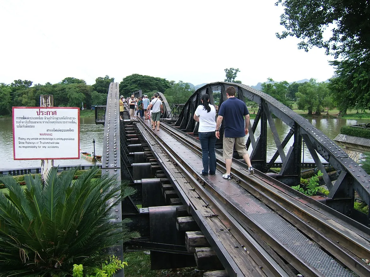 1-Day Death Railway Walking Tour Route in Kanchanaburi